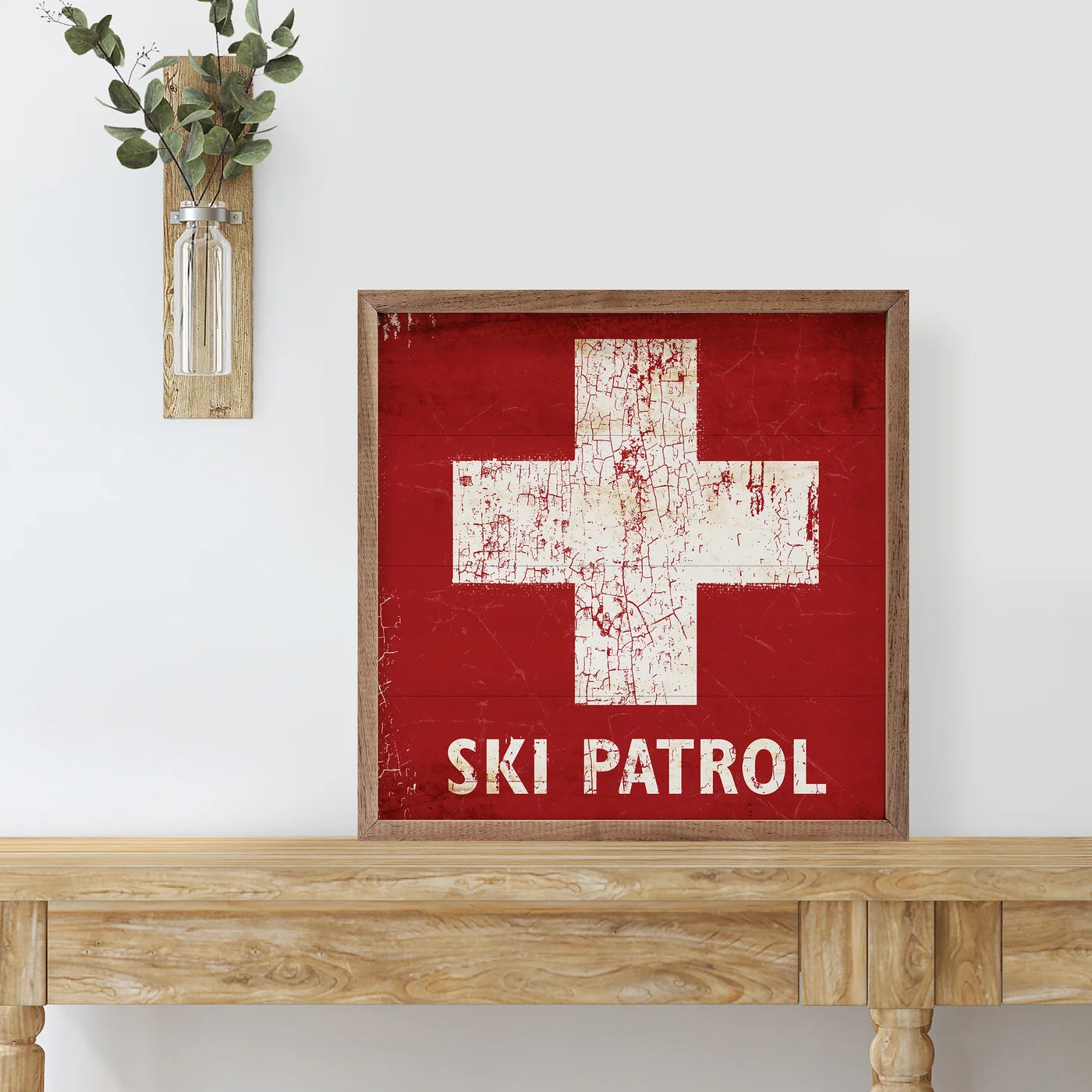 Ski Patrol Wood Framed Print