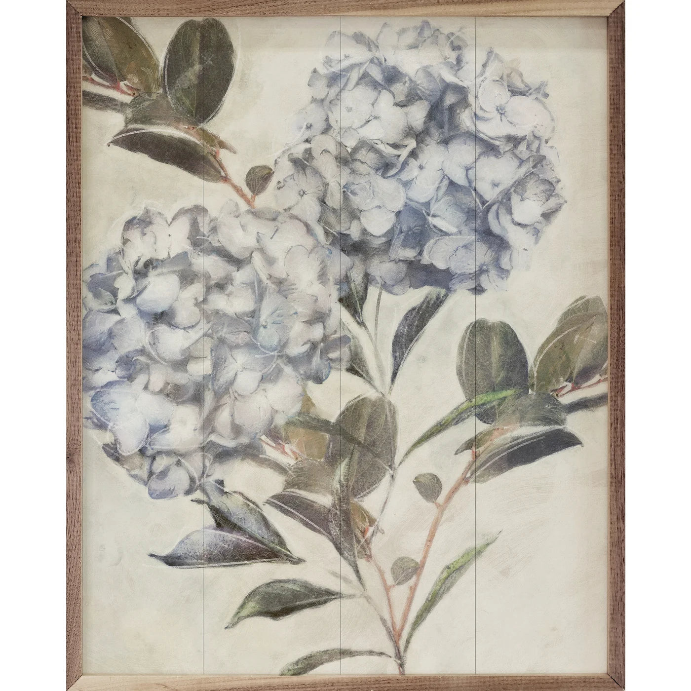 Twilight Hydrangea 3 By Nina Blue Wood Framed Print