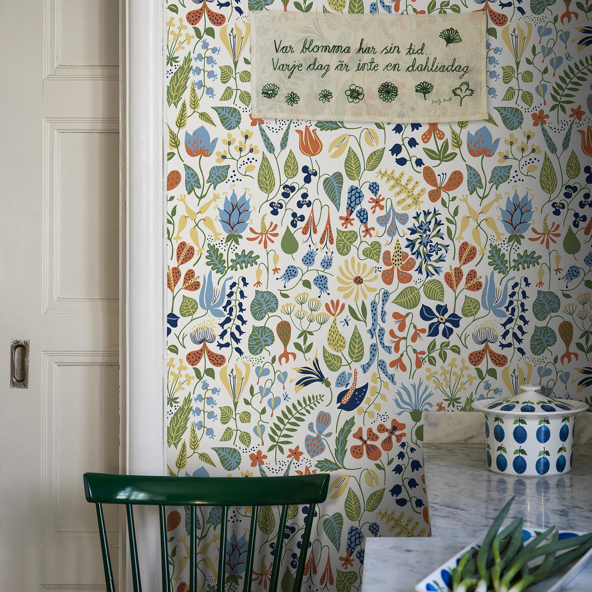 Schumacher Herbarium Wallpaper