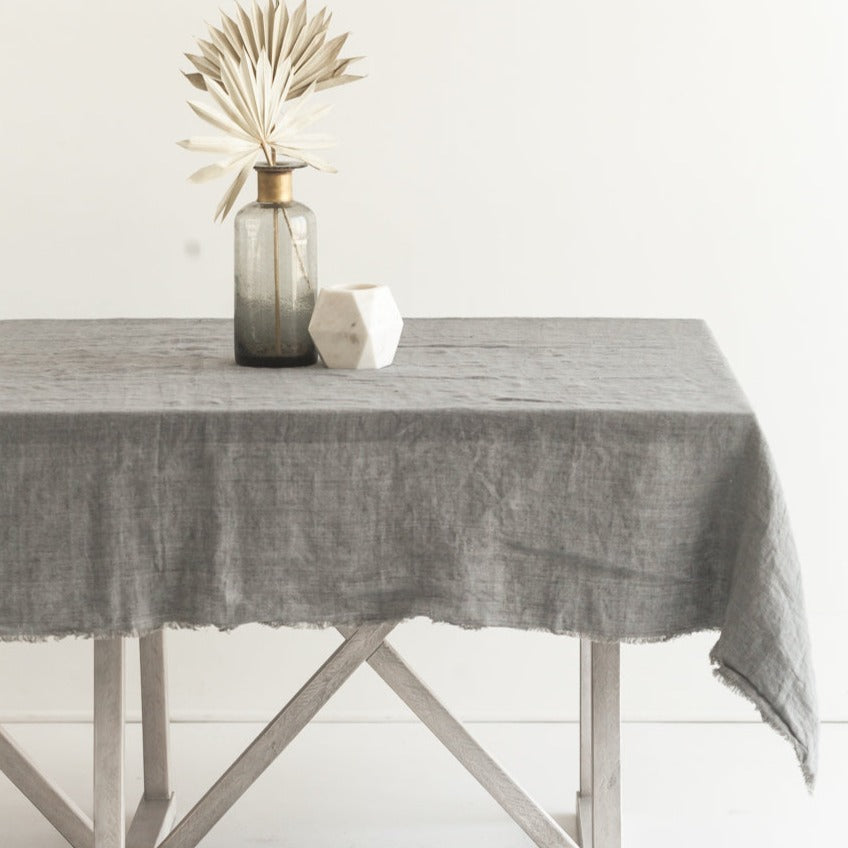 Stone Washed Linen Tablecloth