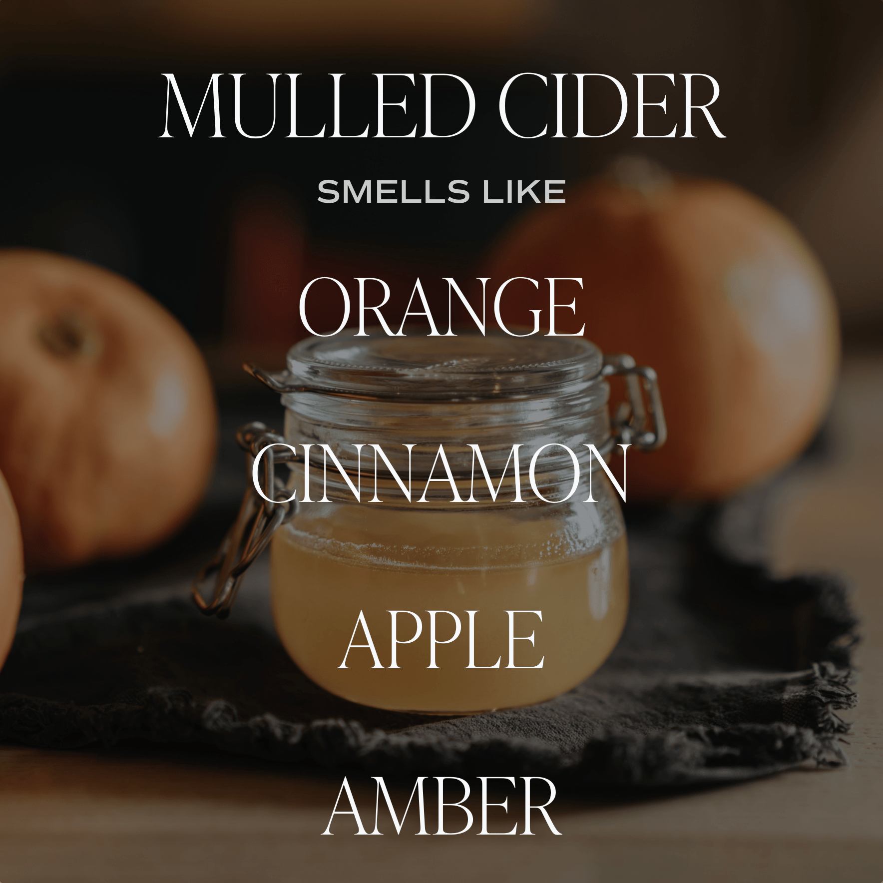 Mulled Cider White Jar Candle