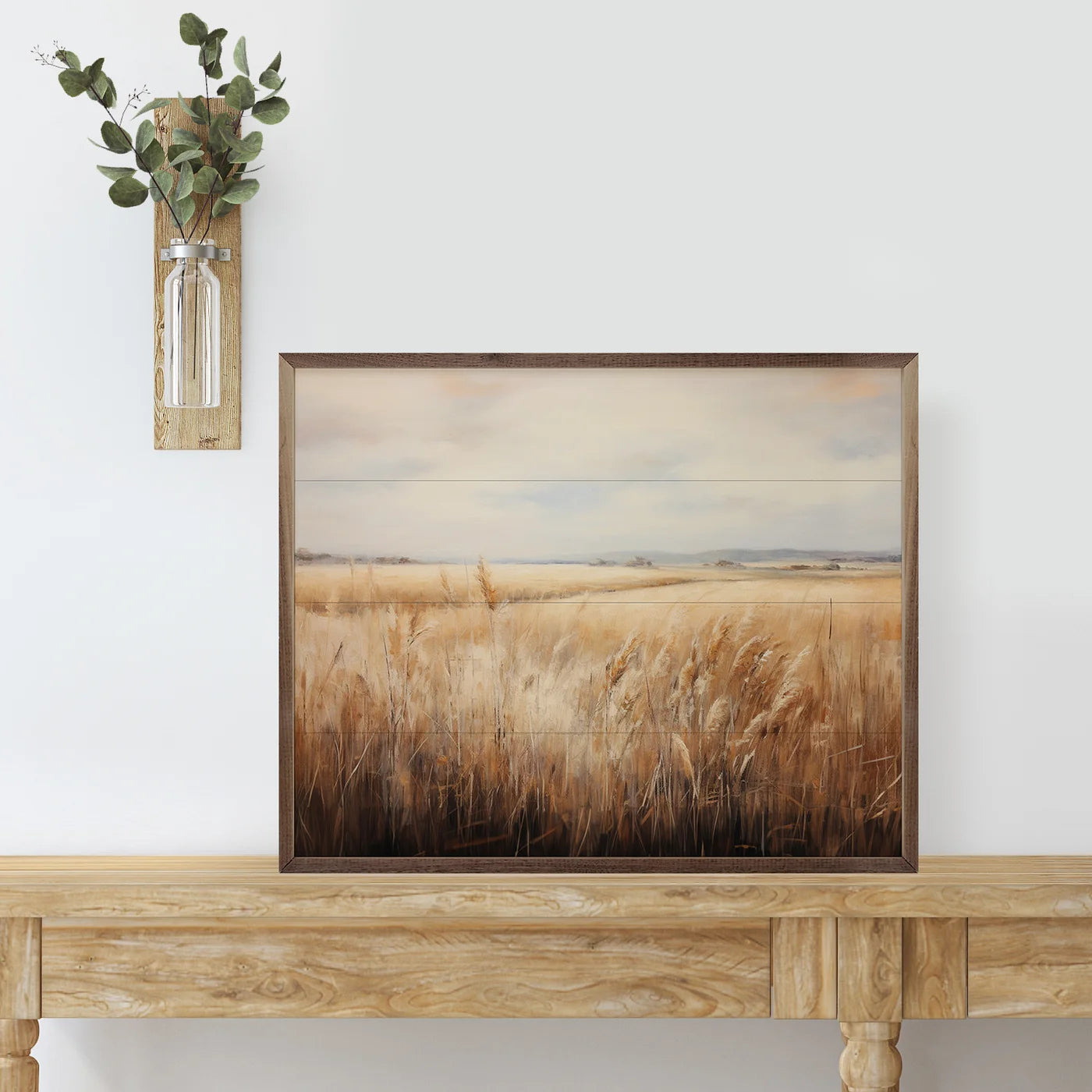 Vast Wheat Field 1 Wood Framed Print