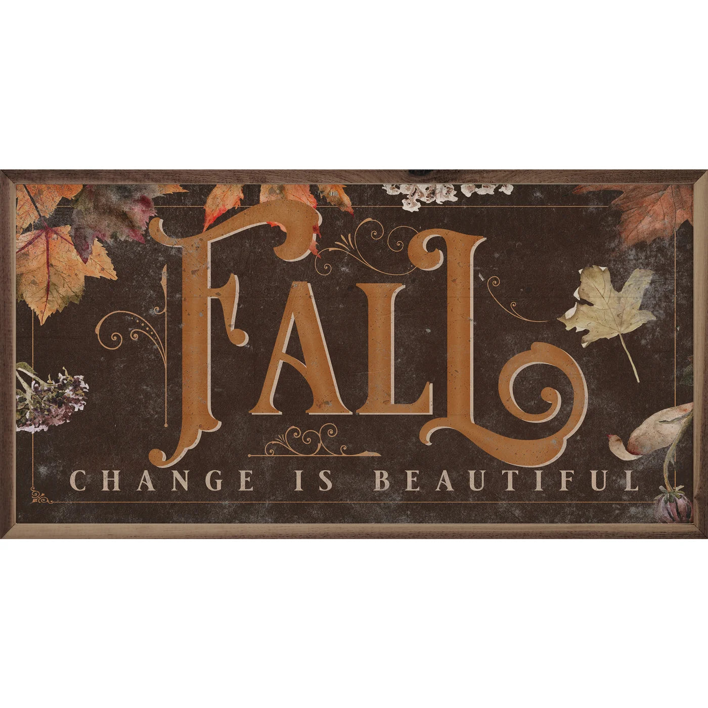 Fall Change Is Beautiful Wood Framed Print