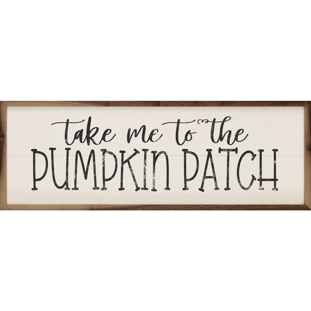 Take Me To The Pumpkin Patch Wood Framed Print