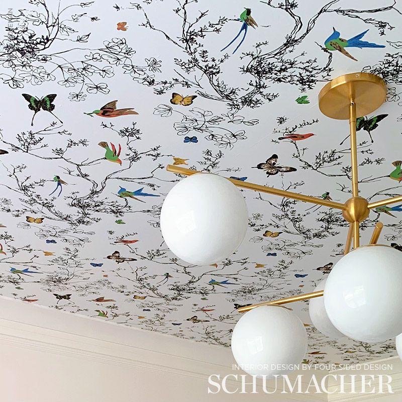 Schumacher Birds & Butterflies Wallpaper