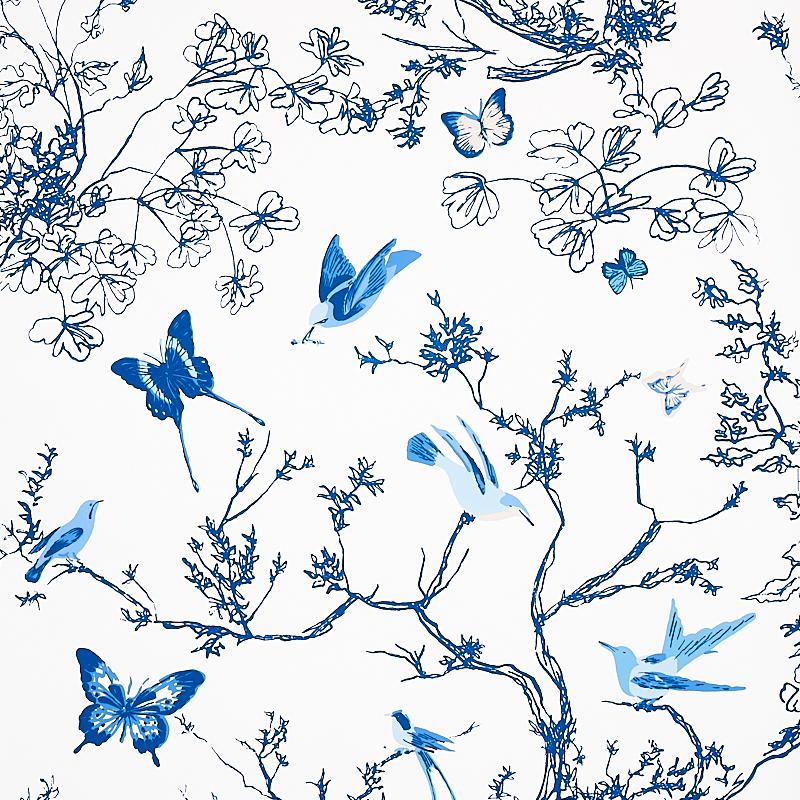 Schumacher Birds & Butterflies Wallpaper