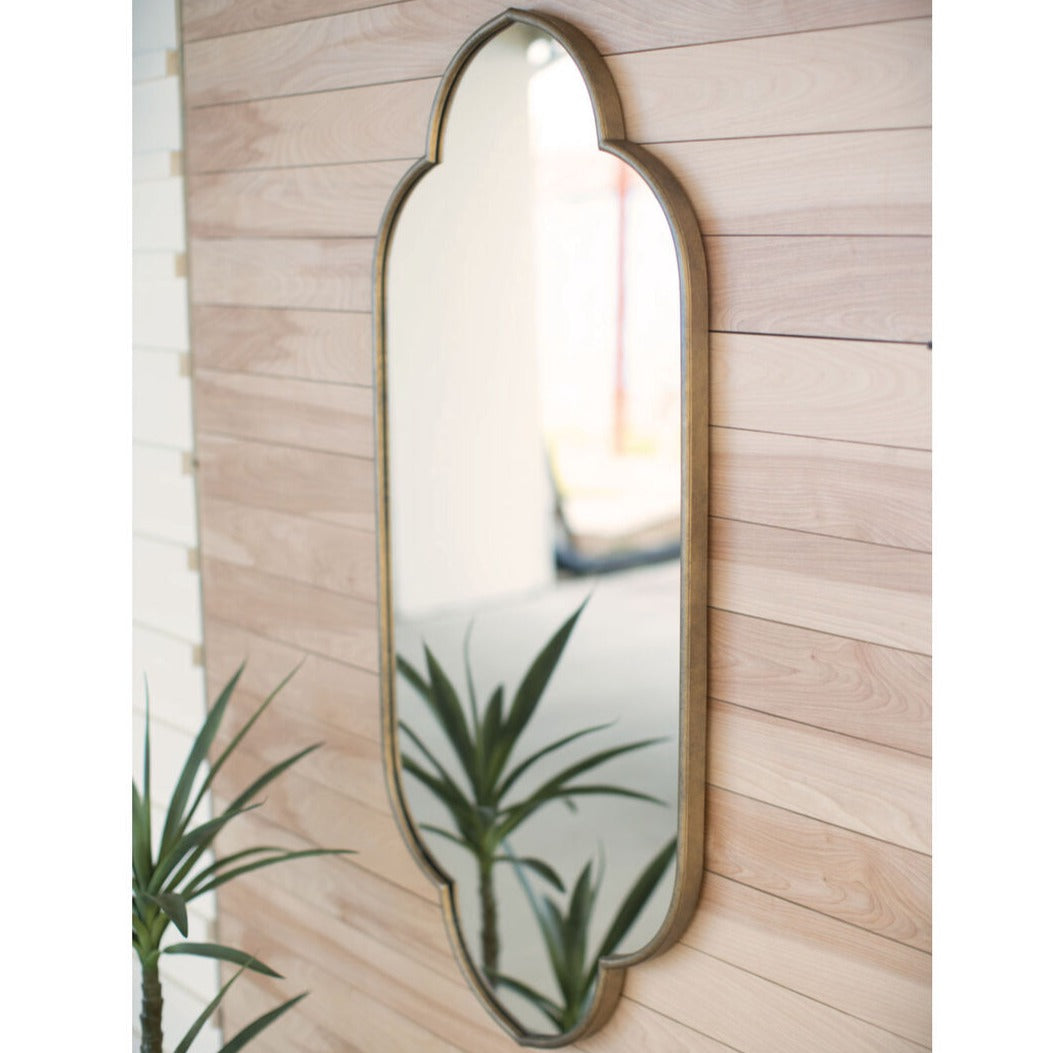 Gold Metal Framed Mirror