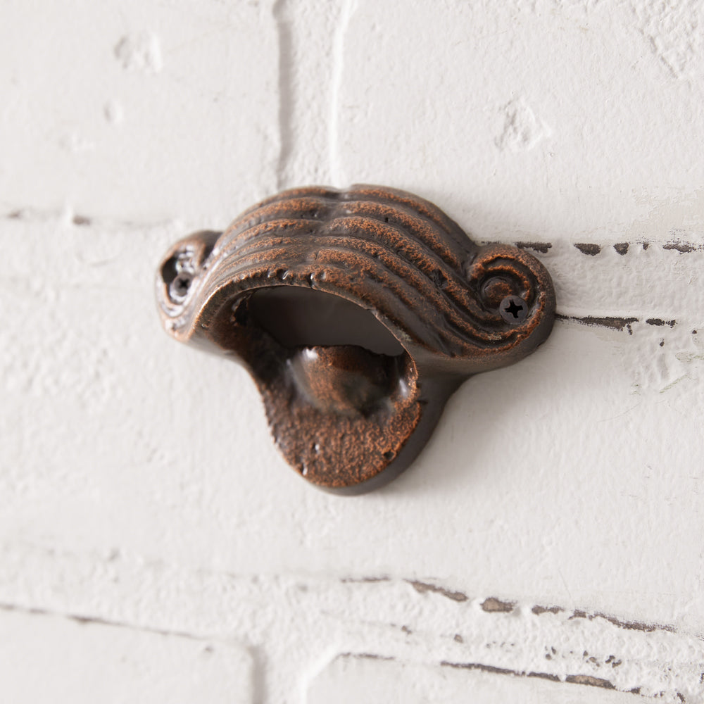 Mustache Wall Mounted Bottle Opener Set