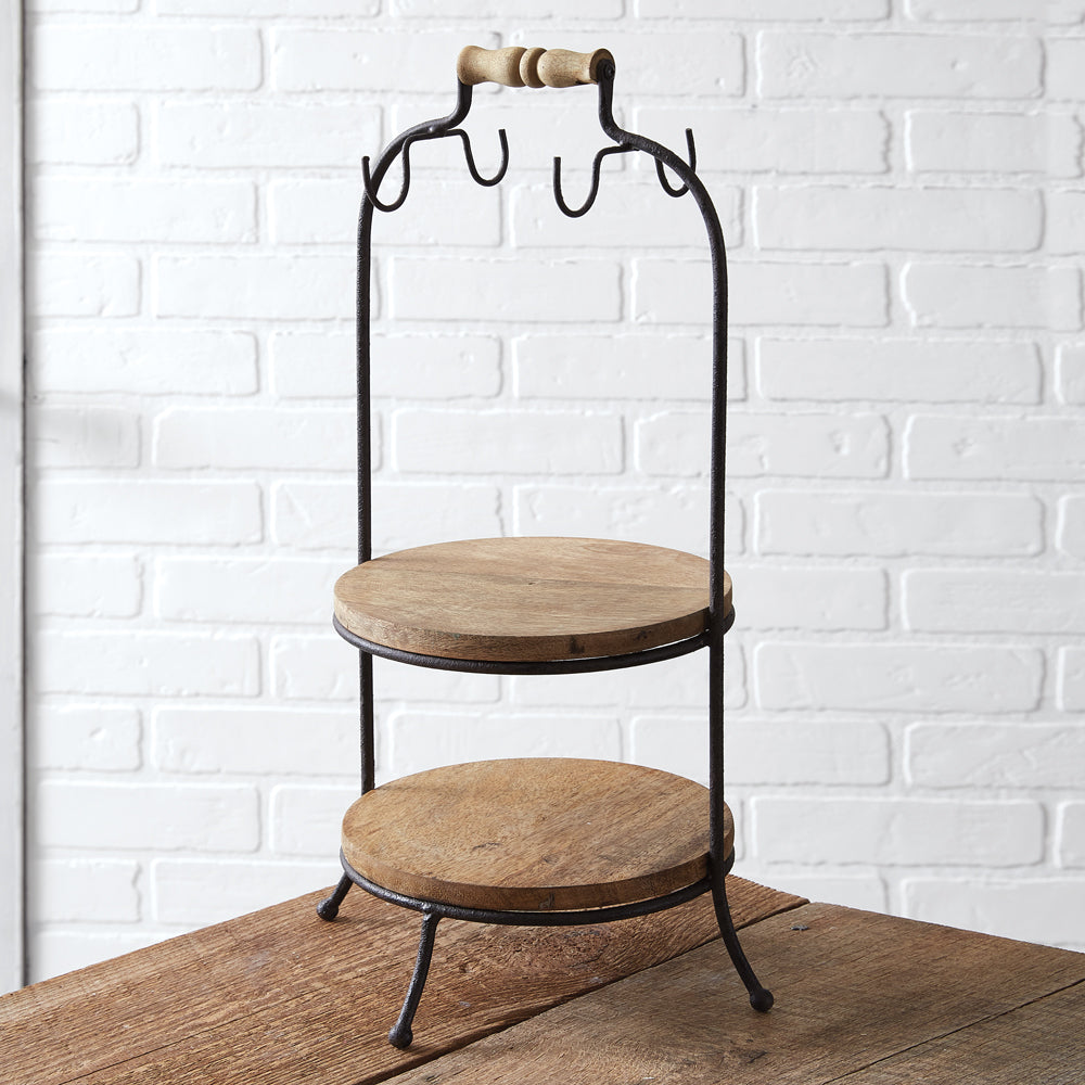 Two Tier Mug Rack & Serving Stand