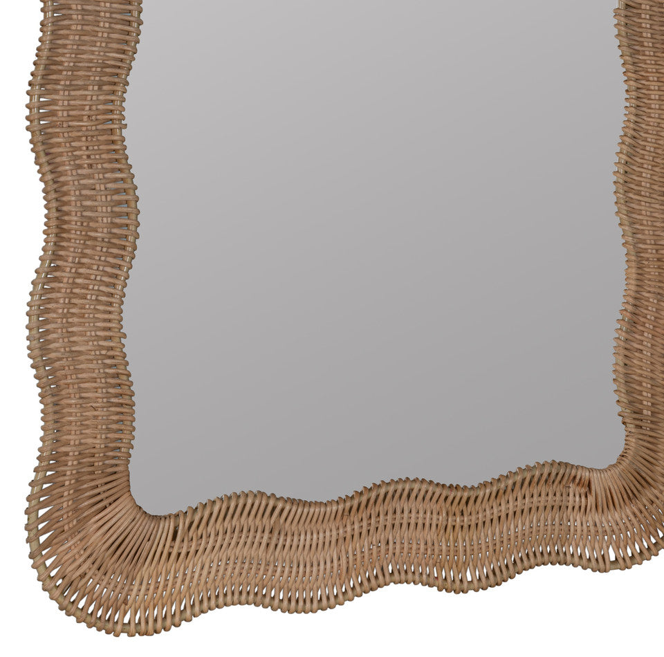 Scalloped Linden Mirror