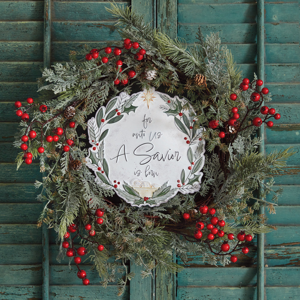 Metal Wreath Ornament