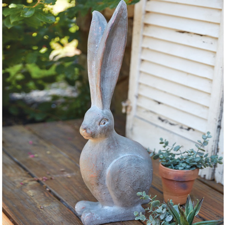 Long Eared Hare Garden Statue