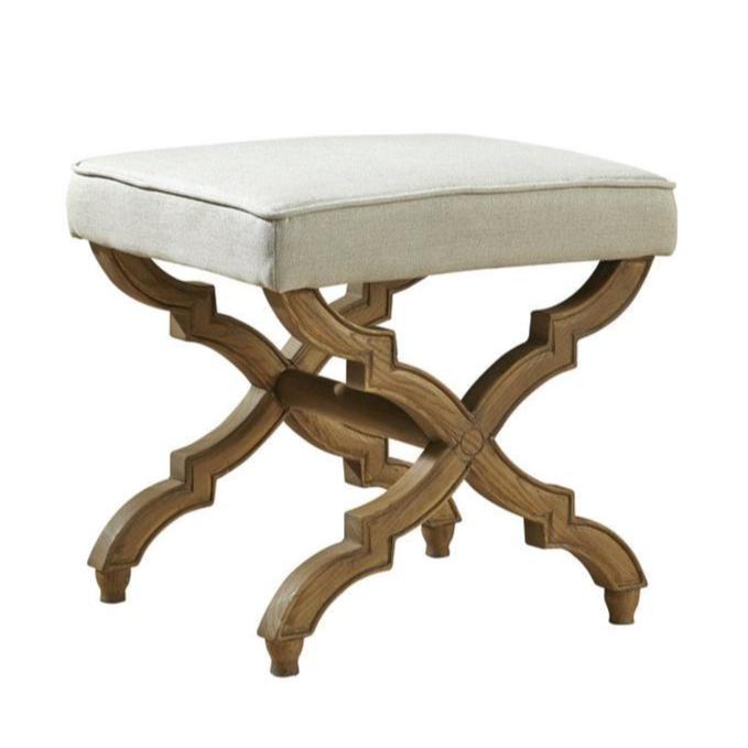 Linen &amp; Oak Foot Stool