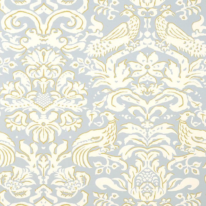 Schumacher Aldwyn Damask Wallpaper