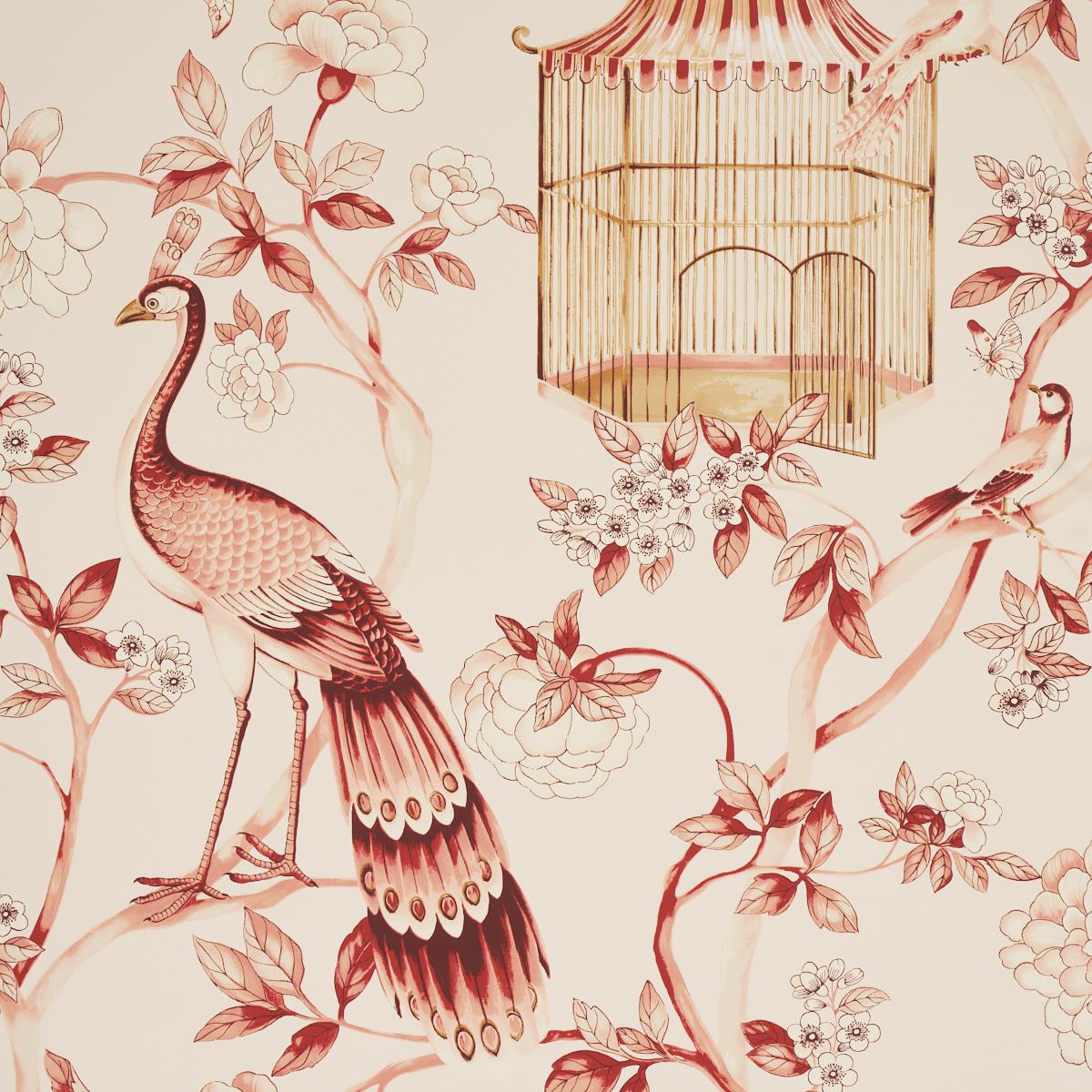 Schumacher Oiseaux Et Fleurs Wallpaper