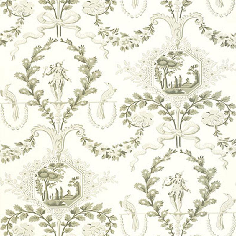 Schumacher Jester Arabesque Wallpaper