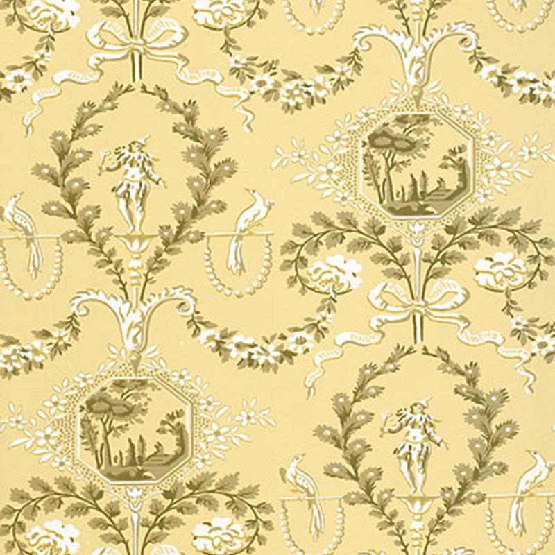 Schumacher Jester Arabesque Wallpaper