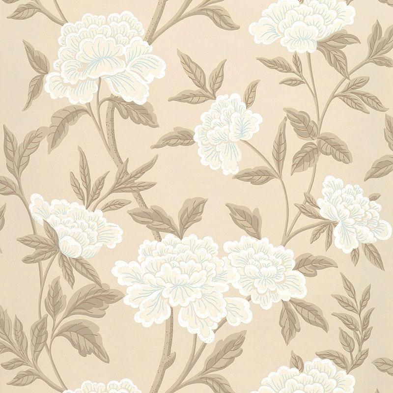 Schumacher Whitney Floral Wallpaper