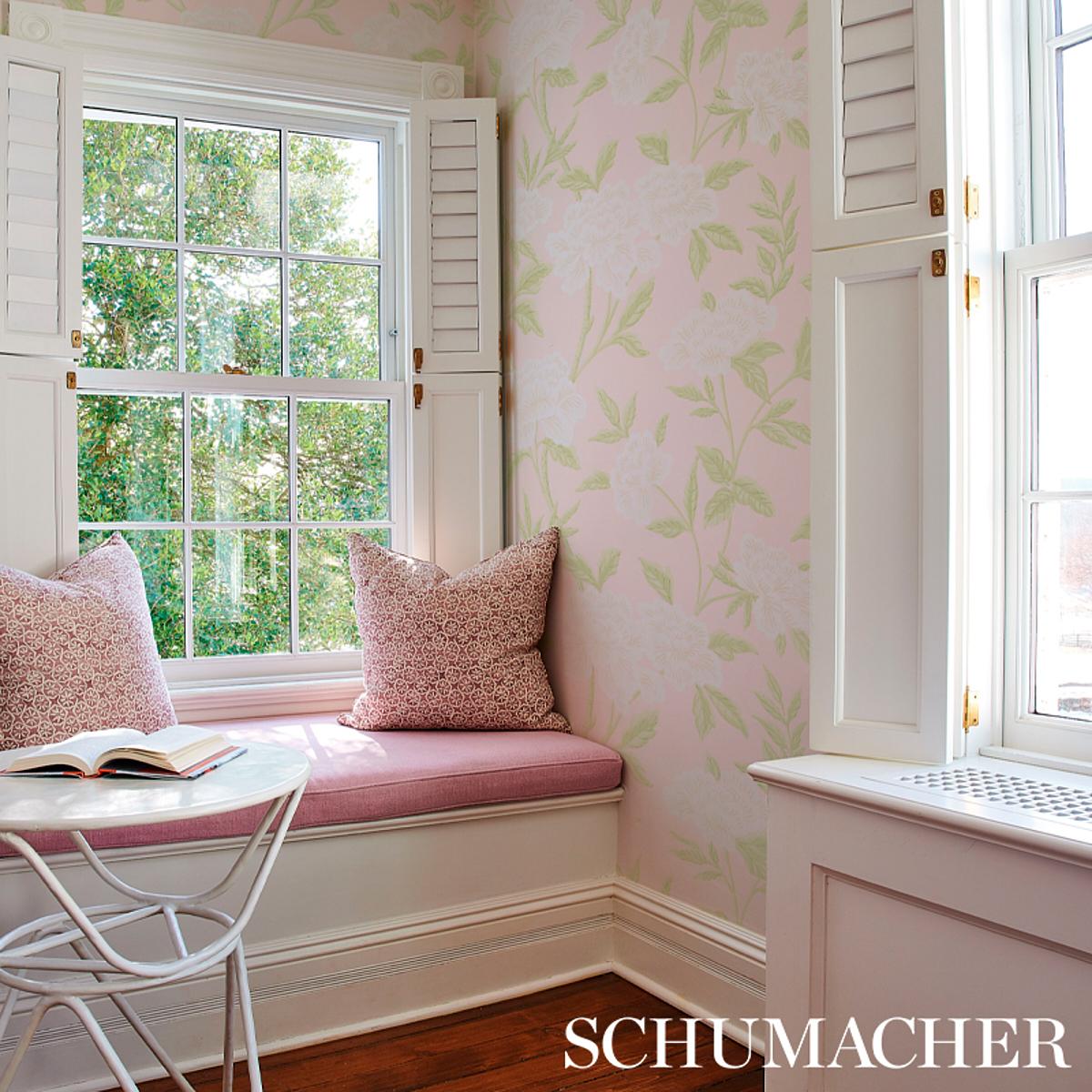 Schumacher Whitney Floral Wallpaper