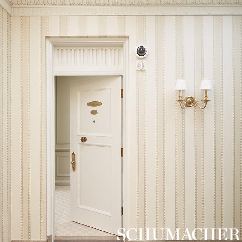 Schumacher Lansdowne Strie Stripe Wallpaper