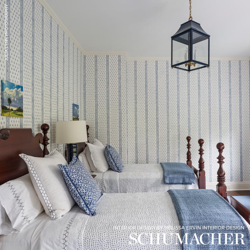 Schumacher Katsura Stripe Wallpaper