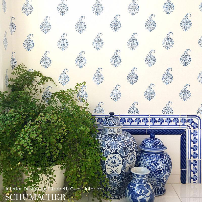 Schumacher Kerala Paisley Wallpaper