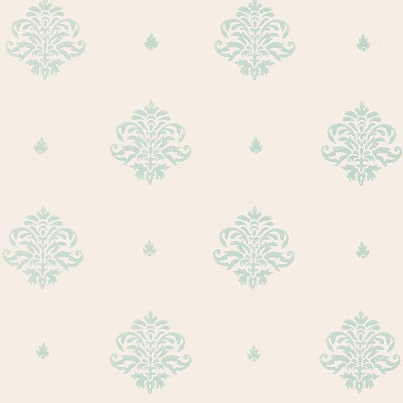 Schumacher Mayla Damask Wallpaper