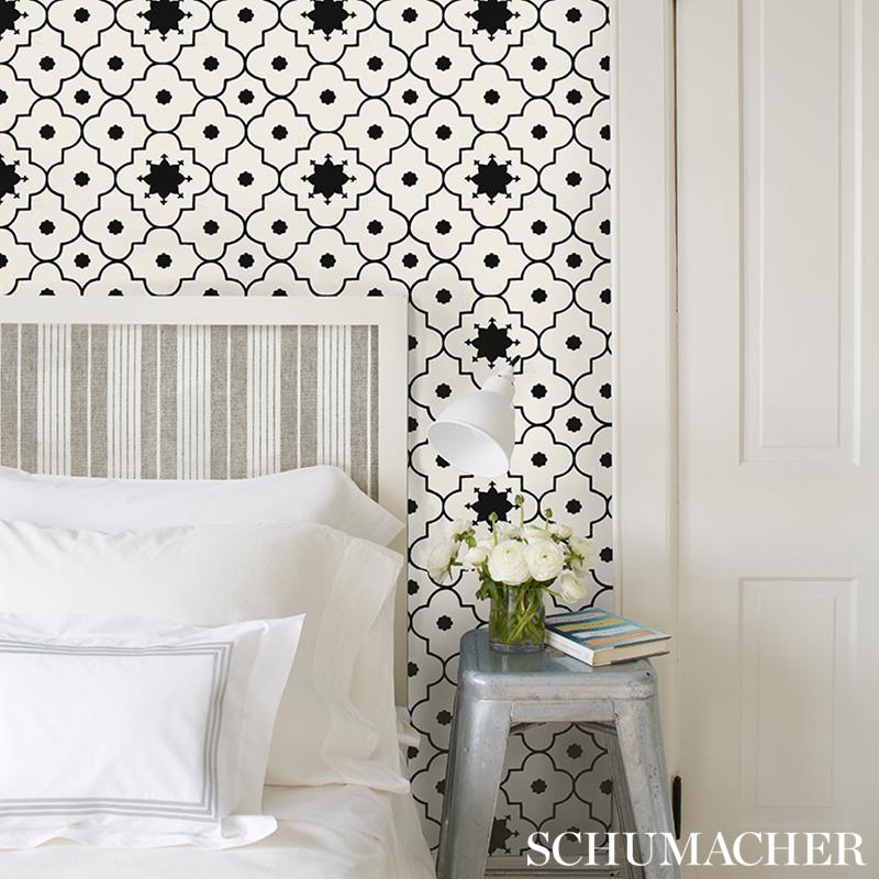 Schumacher Taj Trellis Wallpaper