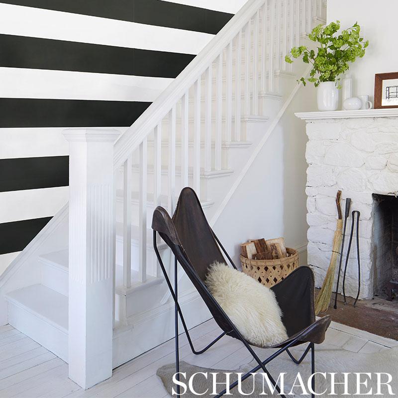 Schumacher Baxter Stripe Wallpaper