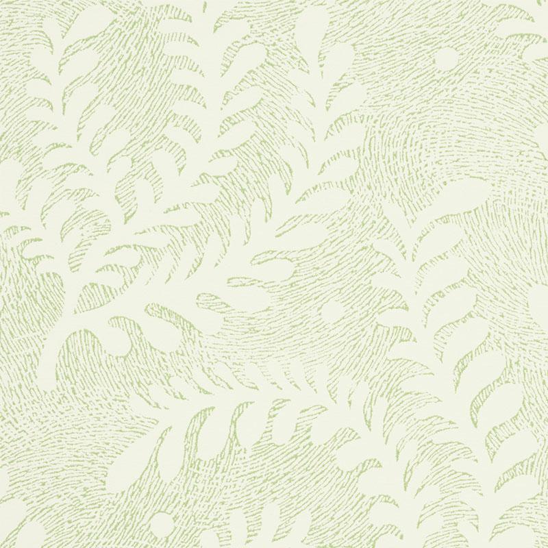 Schumacher Etched Fern Wallpaper