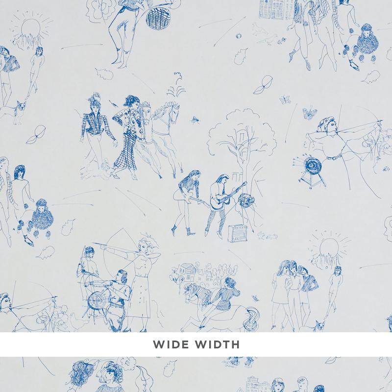 Schumacher Toile De Femmes Wallpaper