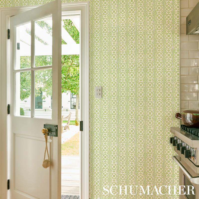 Schumacher Sunda Hand Blocked Print Wallpaper