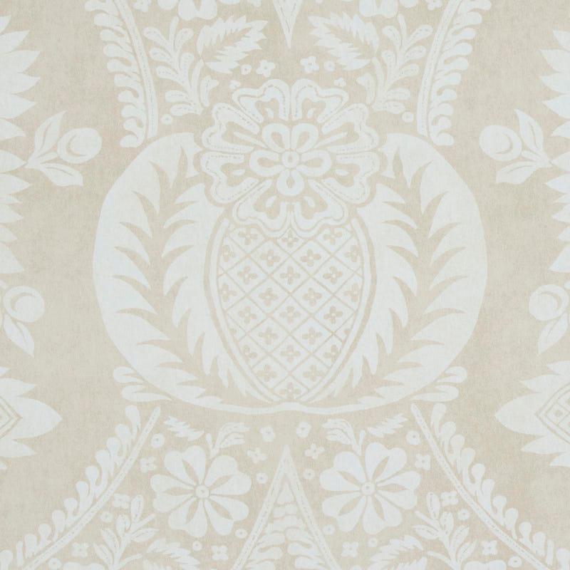 Schumacher Villandry Damask Print Wallpaper