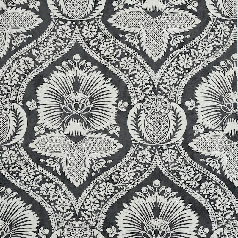 Schumacher Villandry Damask Print Wallpaper