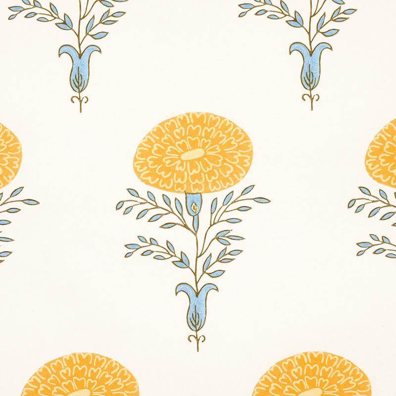 Schumacher Marigold Wallpaper