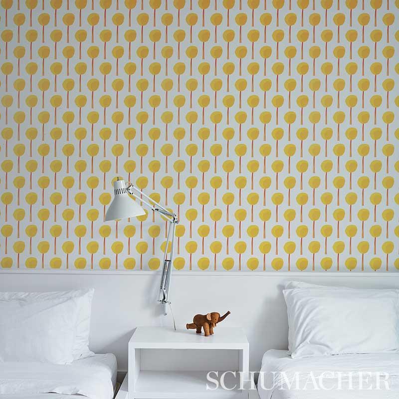 Schumacher Topiary Wallpaper