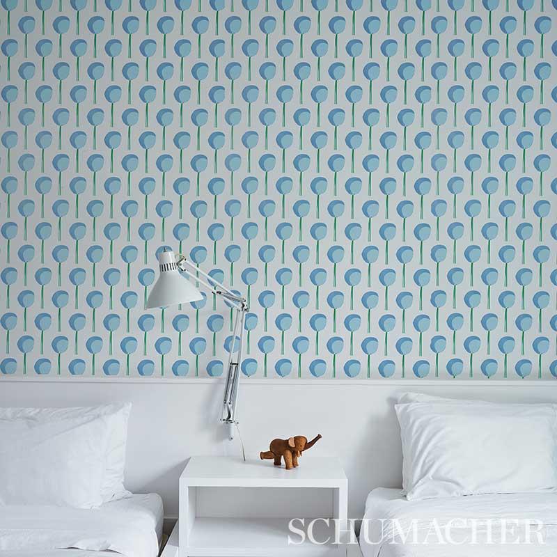 Schumacher Topiary Wallpaper