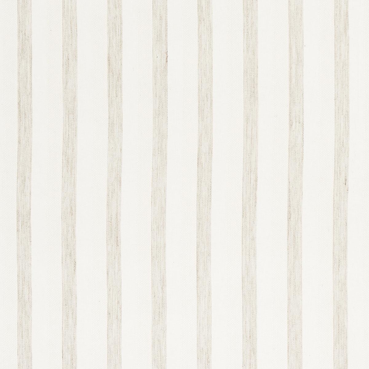 Schumacher Textured Linen Stripe Wallpaper