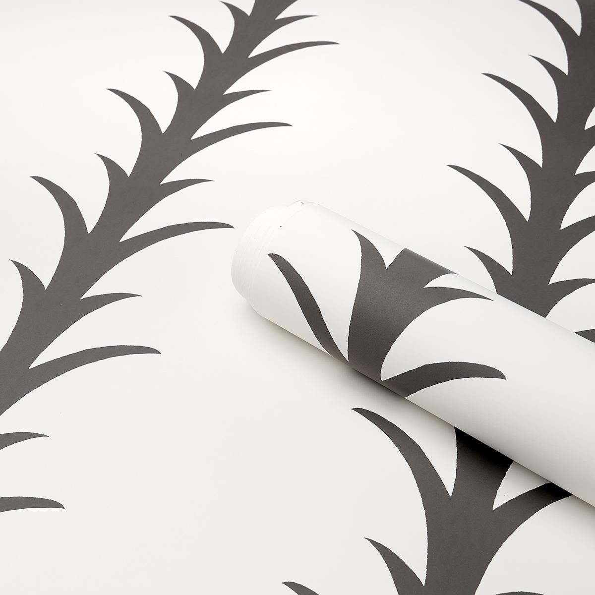 Schumacher Acanthus Stripe Wallpaper