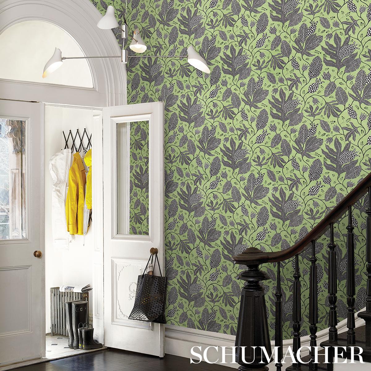 Schumacher Polka Dot Jungle Wallpaper