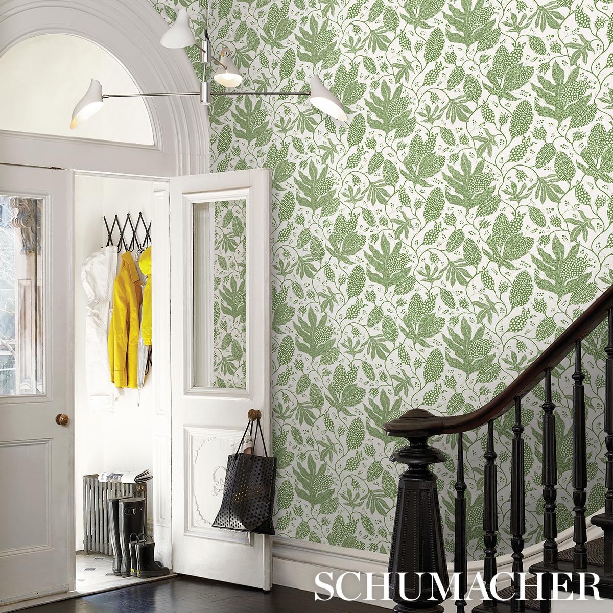 Schumacher Polka Dot Jungle Wallpaper