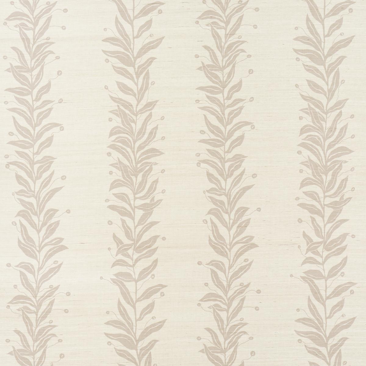 Schumacher Tendril Stripe Sisal Wallpaper