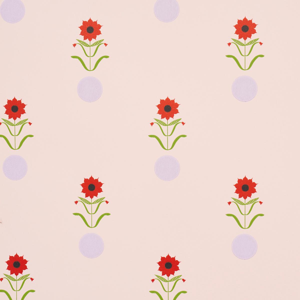 Schumacher Forget Me Dots Wallpaper