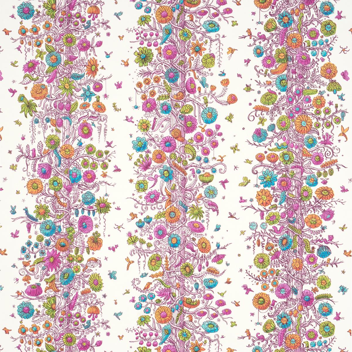 Schumacher Edward Steed's Towers Of Flowers Wallpaper