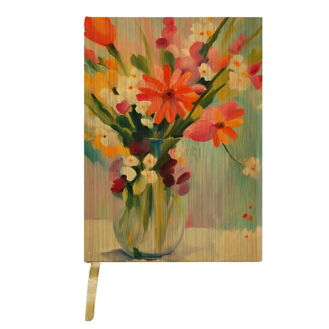 Bright Flowers In Vase Journal