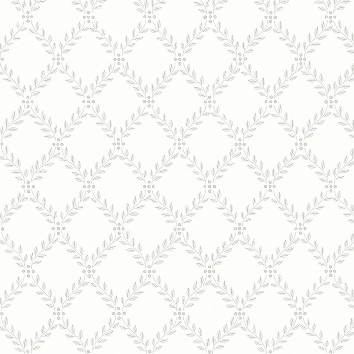 Schumacher Trellis Leaves Wallpaper