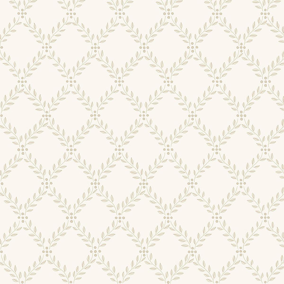 Schumacher Trellis Leaves Wallpaper