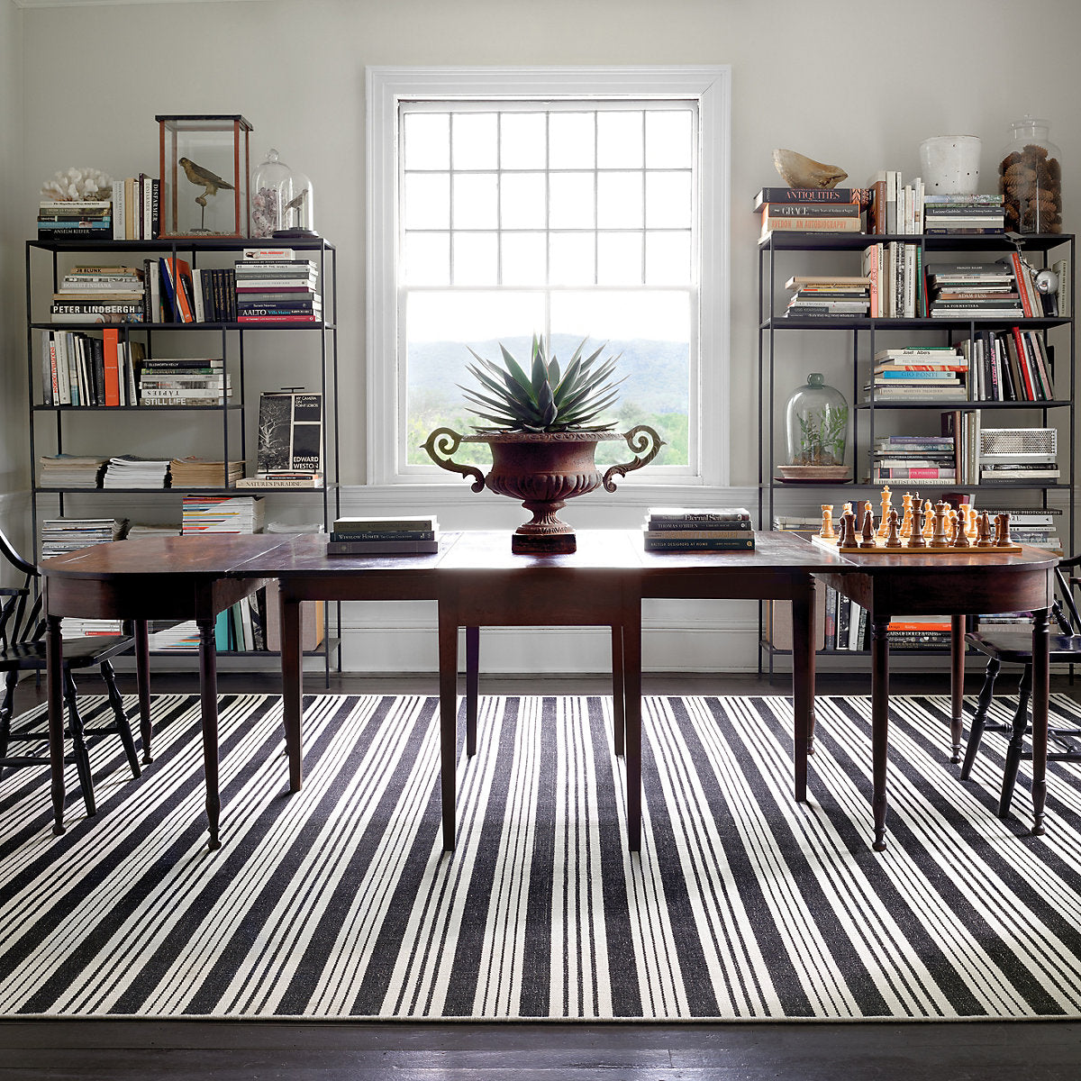 Dash & Albert Birmingham Black Indoor/Outdoor Rug