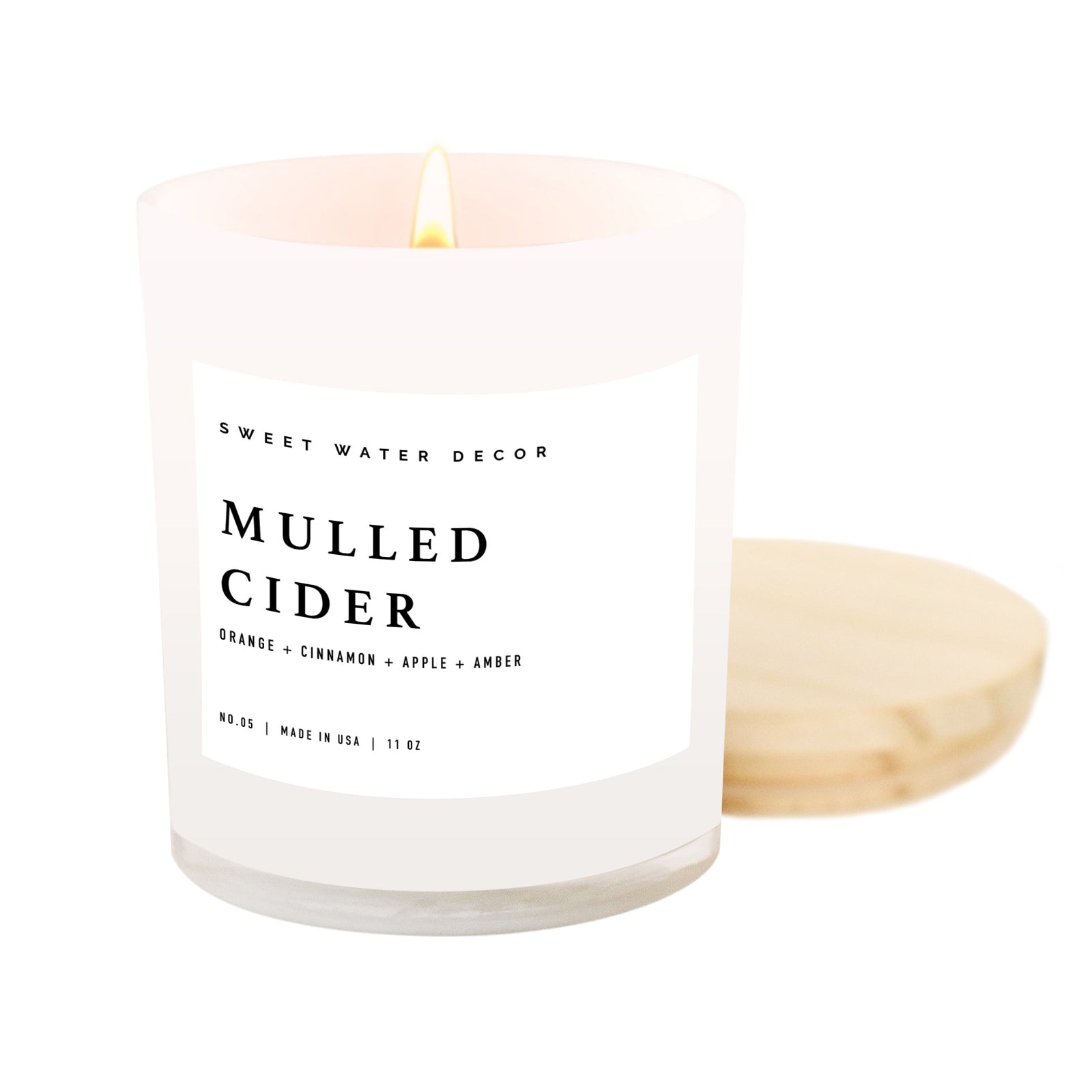 Mulled Cider White Jar Candle