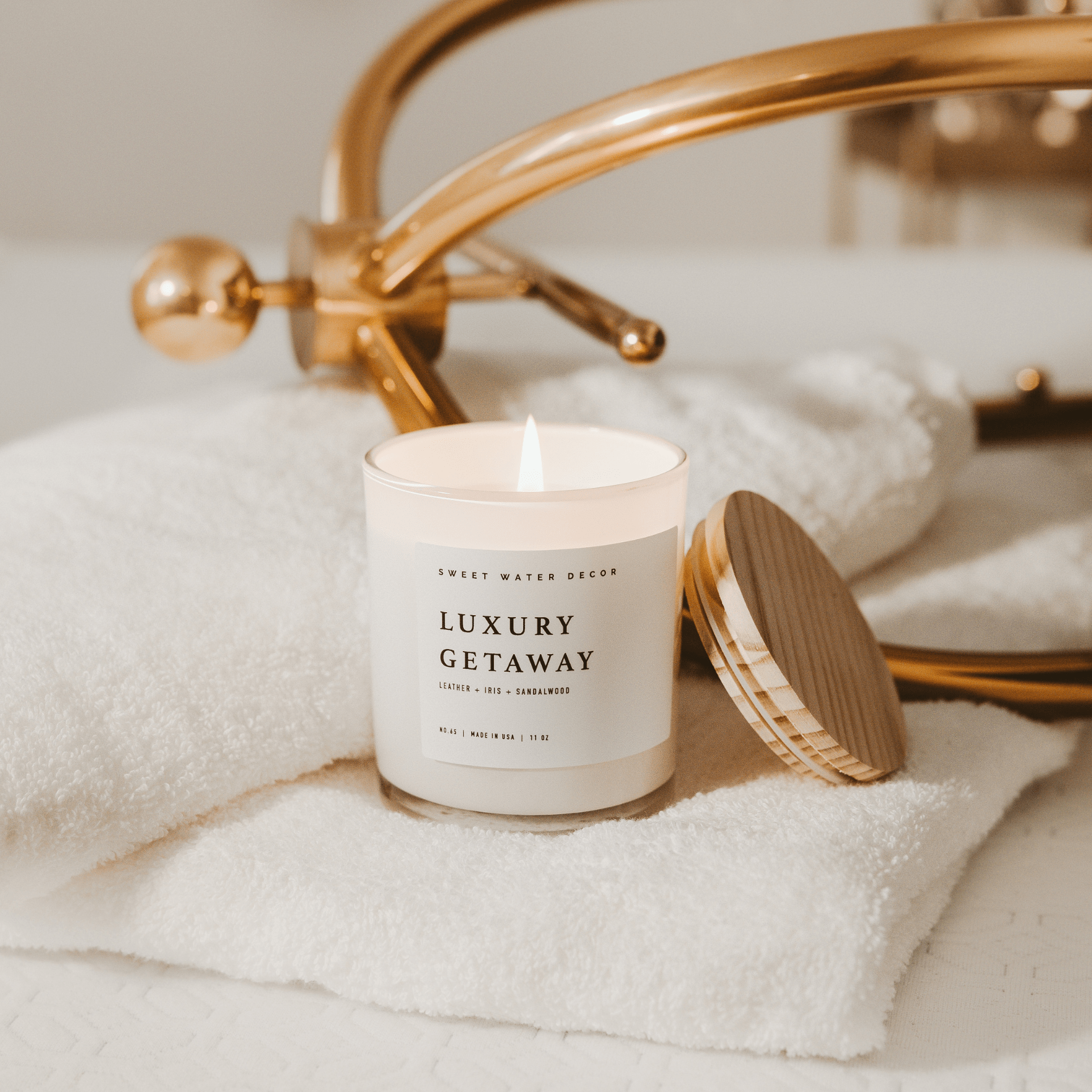 Luxury Getaway White Jar Candle